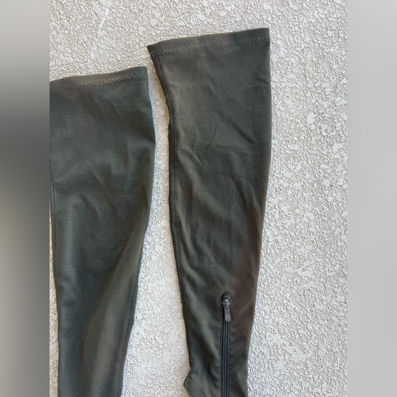 Lola Shoetique Miss Lola over the knee open toe Stella Heeled Thigh High boots 7 - Picture 8 of 9